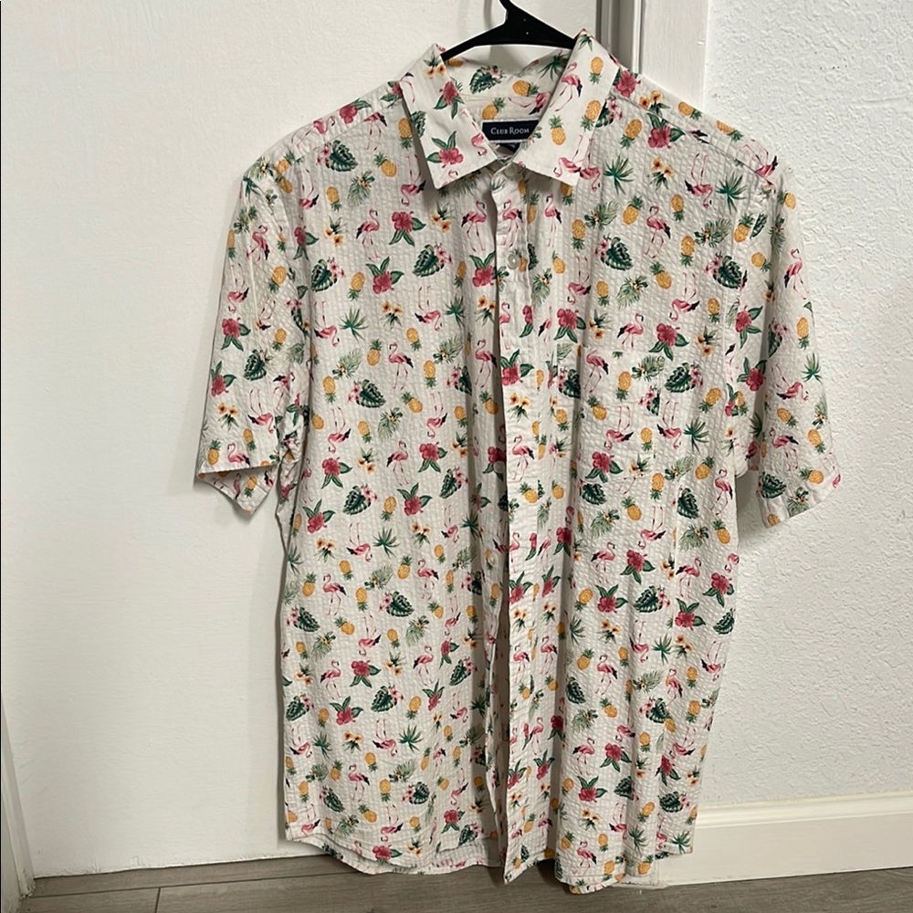 Club Room Casual Button Down Shirt in Classic Blue